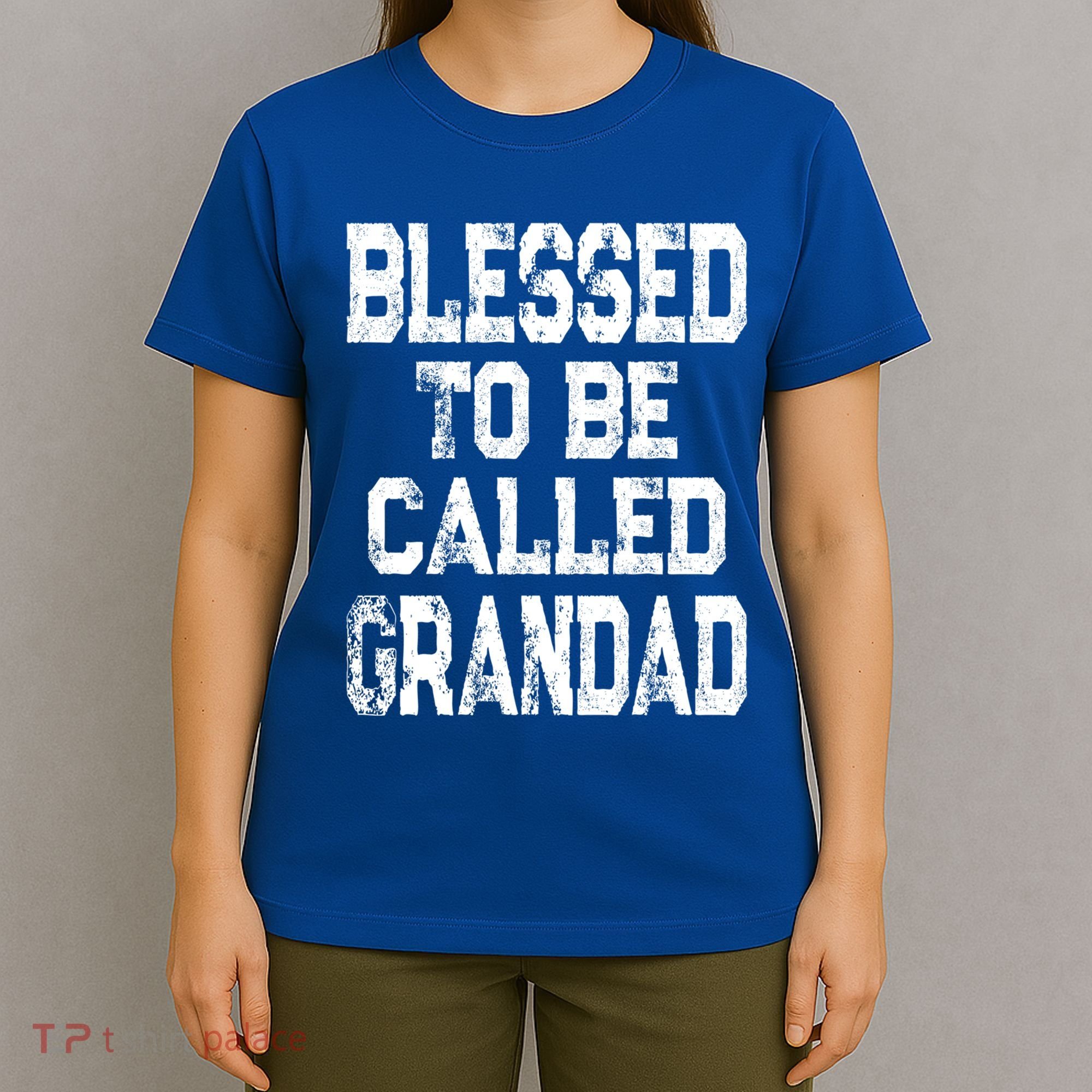 Vintage Blessed To Be Called Grandad Gift For Grandpa Meaningful Gift T-Shirt