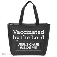 Vaccinated By The Lord Jesus Came Inside Me Faith Tote Bag thumb 0