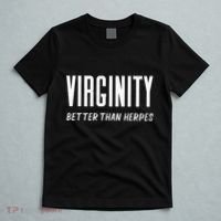 Virginity Better Than Herpes Virgins Rock Funny Abstinence T-Shirt thumb 5