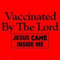 Vaccinated By The Lord Jesus Came Inside Me Santa Hat thumb 1