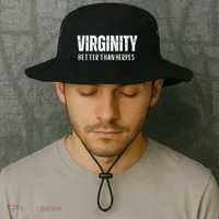 Virginity Better Than Herpes Bucket Hat thumb 2