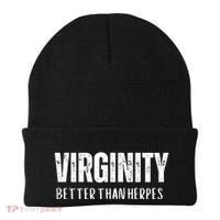 Virginity Better Than Herpes Beanie thumb 0
