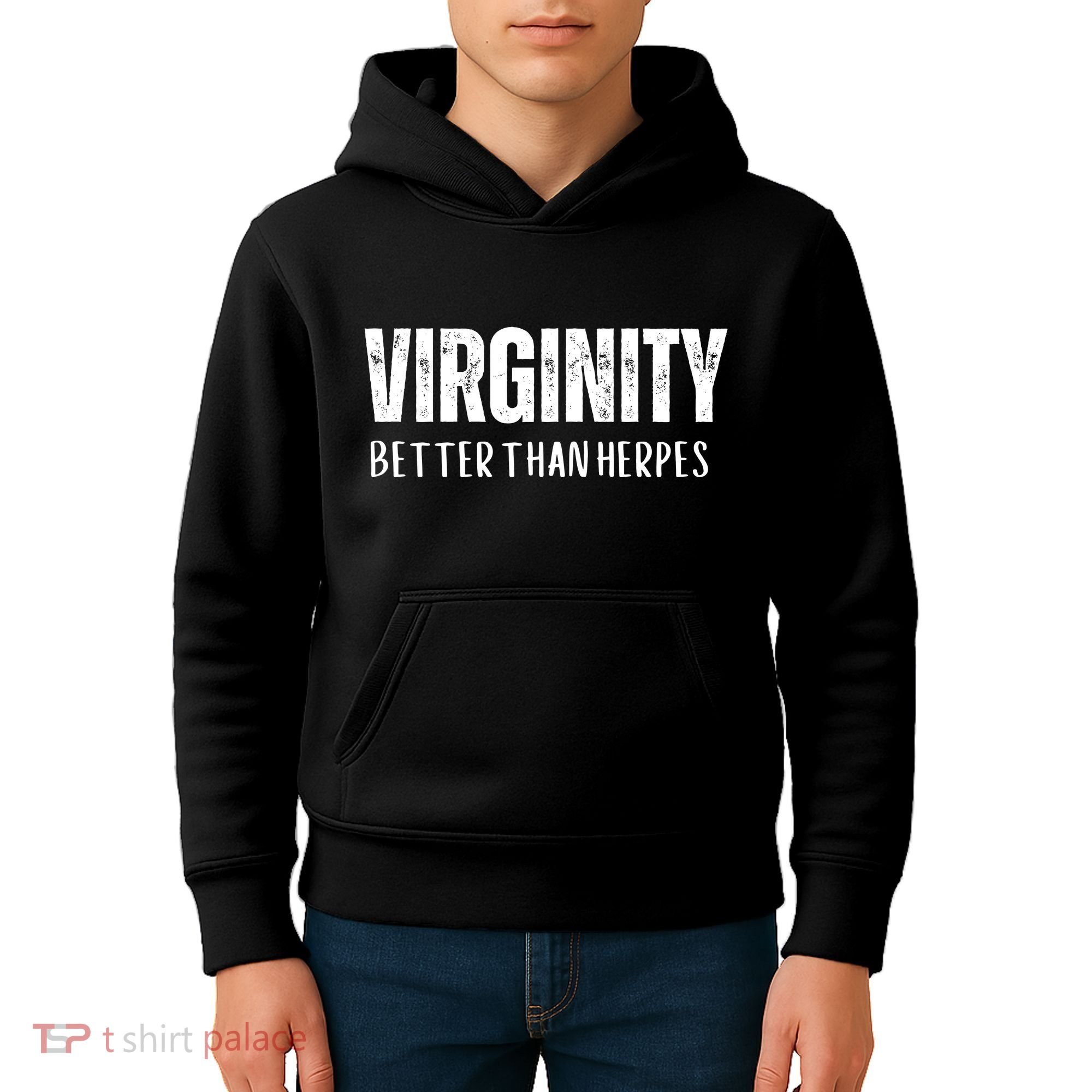 Virginity Better Than Herpes Kids Hoodie