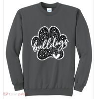 Vintage Bulldogs Team Pride School Spirit Back To School Sweatshirt thumb 0
