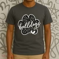 Vintage Bulldogs Team Pride School Spirit Back To School T-Shirt thumb 3