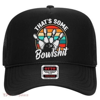 Vintage Bowling That's Some Bowlshit Retro Funny Bowler Hat