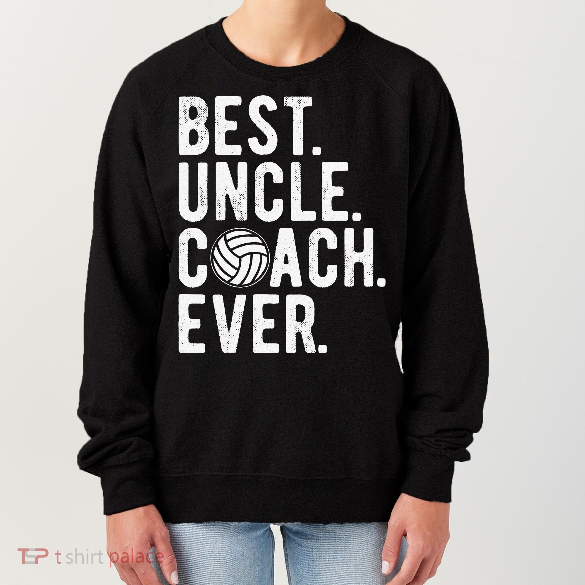 Volleyball Best Uncle Coach Ever Dad Daddy Father's Day Women's Sweatshirt