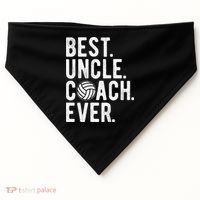 Volleyball Best Uncle Coach Ever Dad Daddy Father's Day USA-Made Doggie Bandana thumb 0