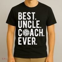 Volleyball Best Uncle Coach Ever Dad Daddy Father's Day T-Shirt thumb 3