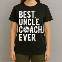 Volleyball Best Uncle Coach Ever Dad Daddy Father's Day T-Shirt thumb 4
