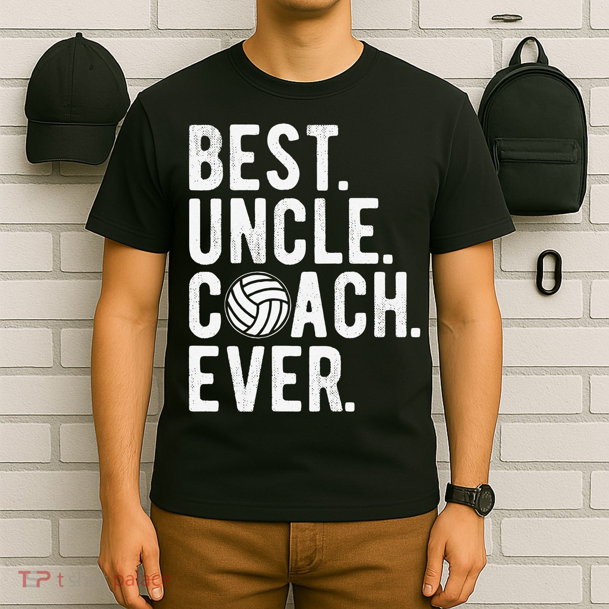 Volleyball Best Uncle Coach Ever Dad Daddy Father's Day T-Shirt