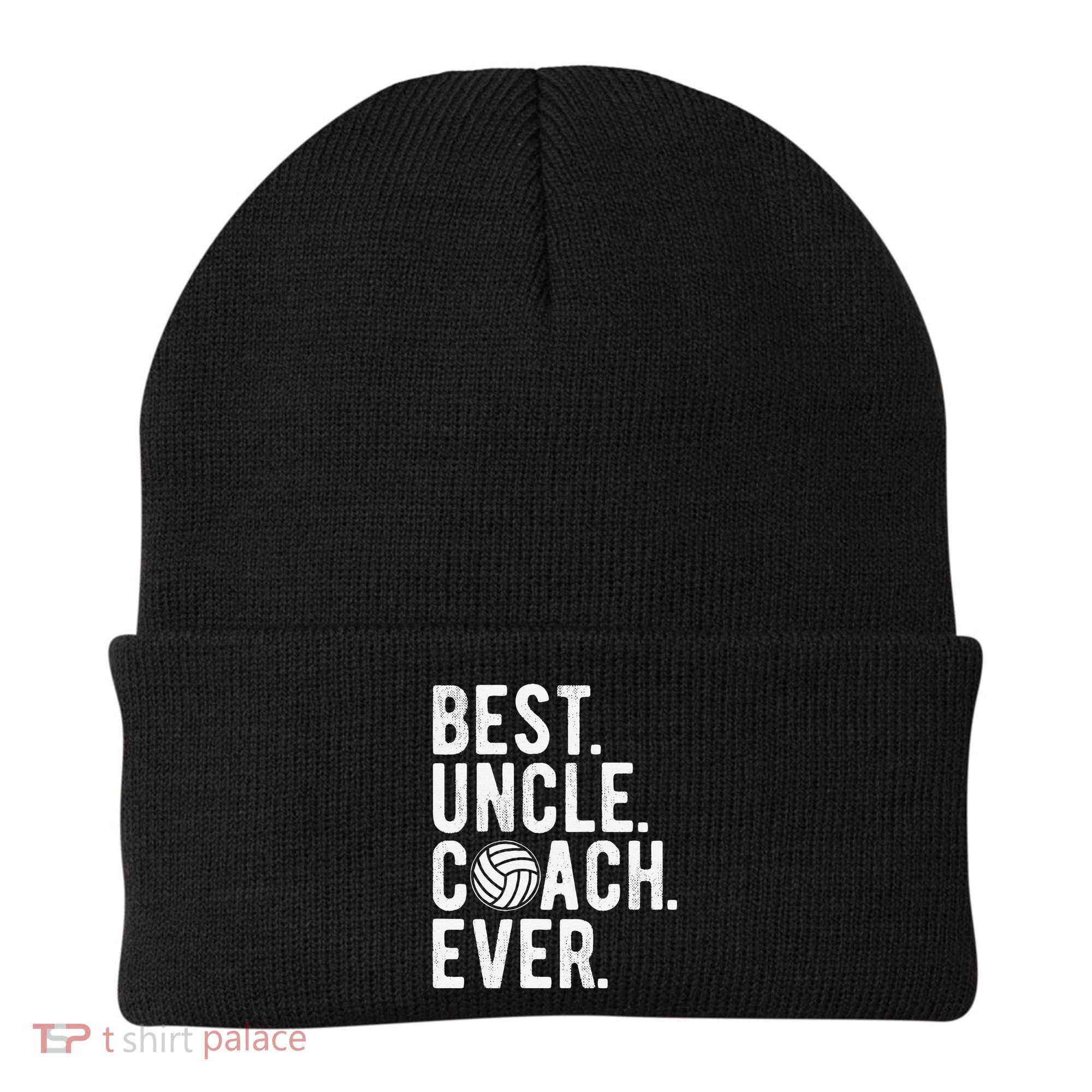 Volleyball Best Uncle Coach Ever Dad Daddy Father's Day Beanie