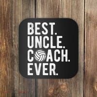 Volleyball Best Uncle Coach Ever Dad Daddy Father's Day Coaster thumb 0