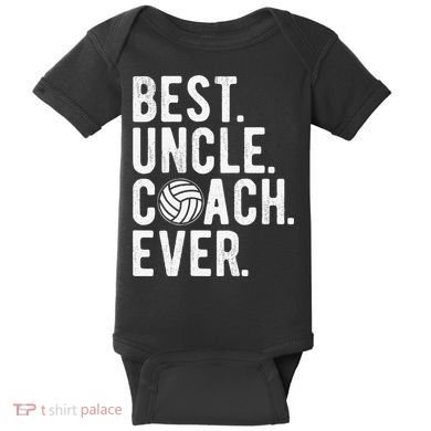 Volleyball Best Uncle Coach Ever Dad Daddy Father's Day Baby Bodysuit