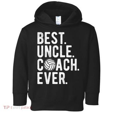 Volleyball Best Uncle Coach Ever Dad Daddy Father's Day Toddler Hoodie