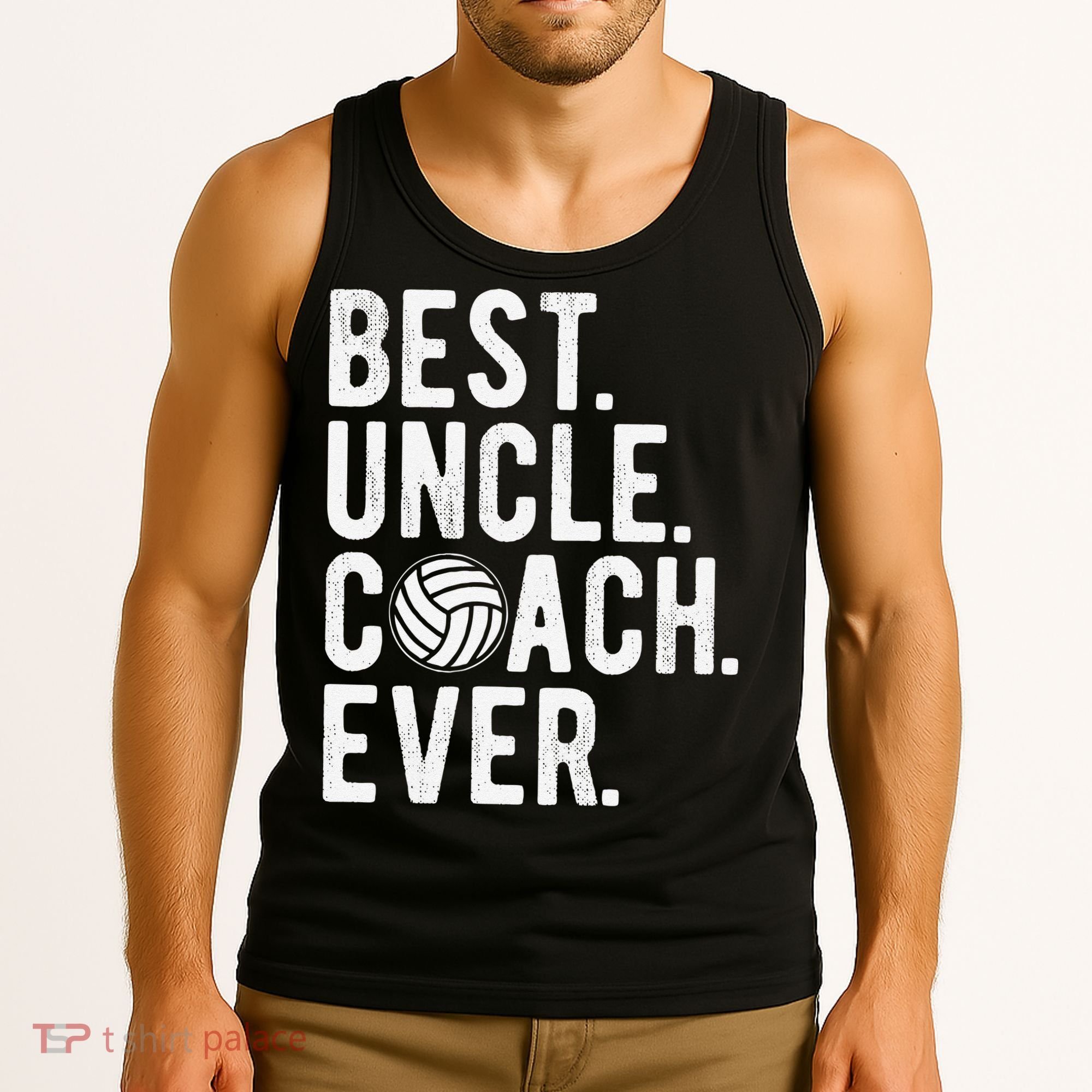 Volleyball Best Uncle Coach Ever Dad Daddy Father's Day Tank Top