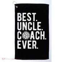 Volleyball Best Uncle Coach Ever Dad Daddy Father's Day Golf Towel thumb 0