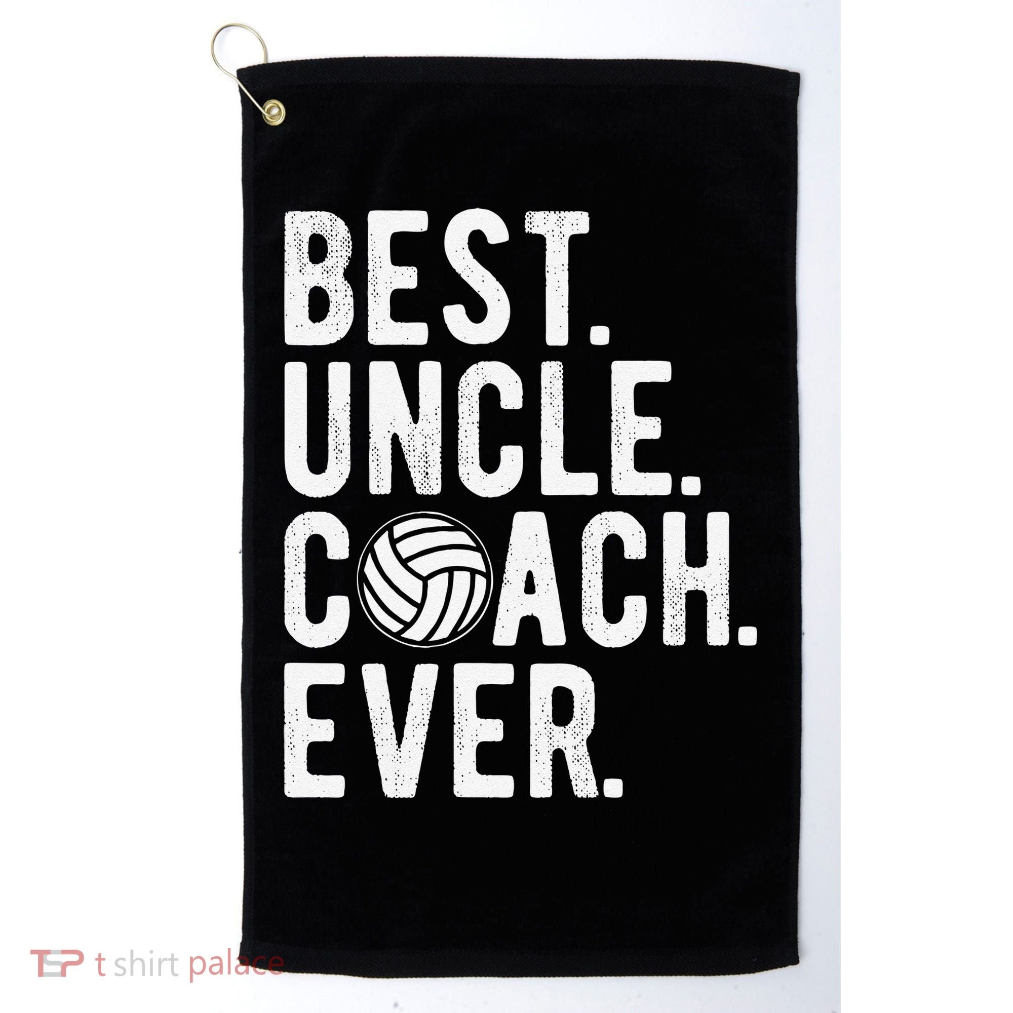 Volleyball Best Uncle Coach Ever Dad Daddy Father's Day Golf Towel