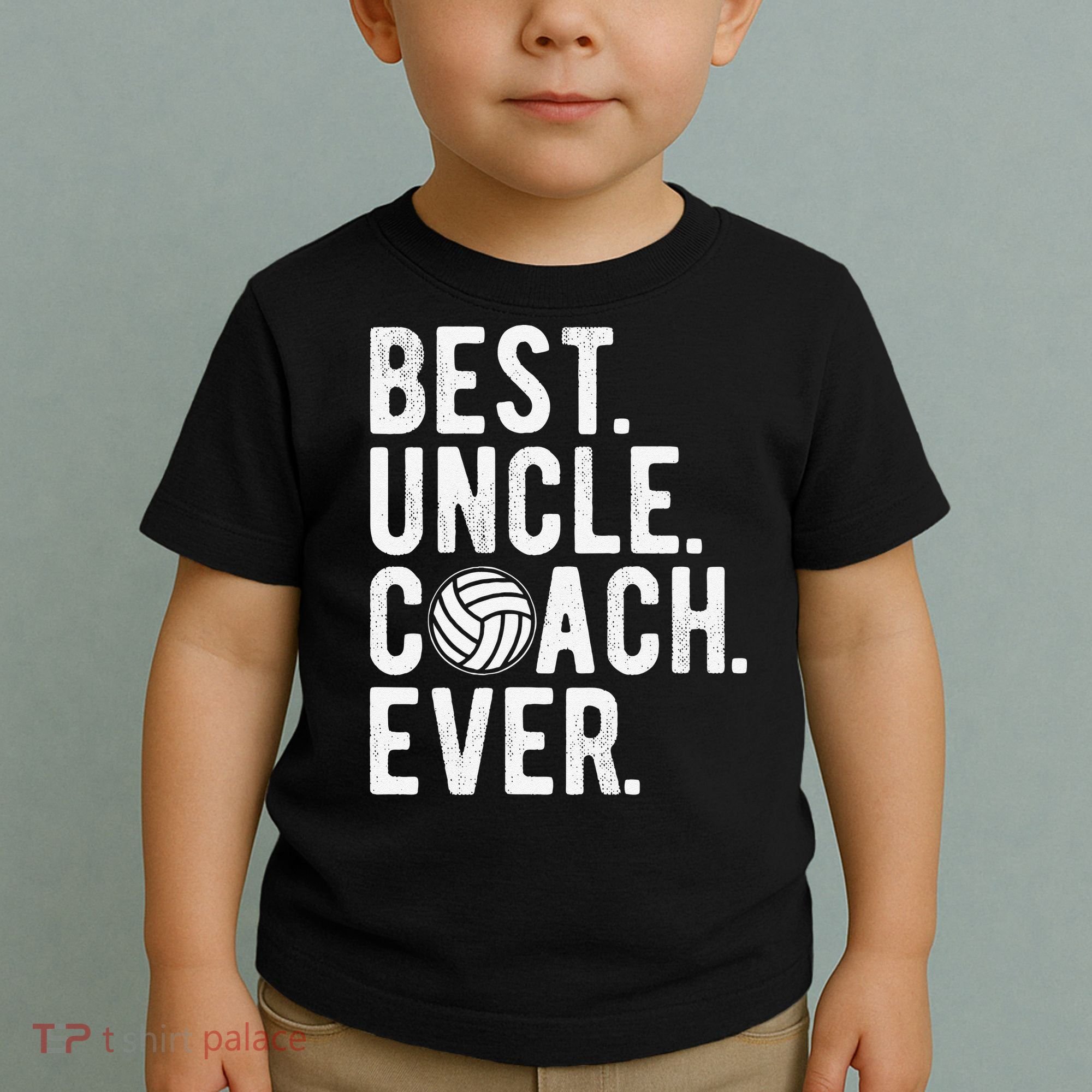 Volleyball Best Uncle Coach Ever Dad Daddy Father's Day Toddler T-Shirt