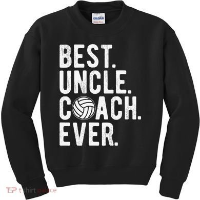 Volleyball Best Uncle Coach Ever Dad Daddy Father's Day Kids Sweatshirt