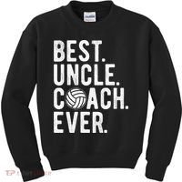Volleyball Best Uncle Coach Ever Dad Daddy Father's Day Kids Sweatshirt thumb 0
