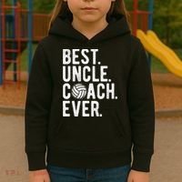 Volleyball Best Uncle Coach Ever Dad Daddy Father's Day Kids Hoodie thumb 3