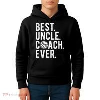 Volleyball Best Uncle Coach Ever Dad Daddy Father's Day Kids Hoodie thumb 4