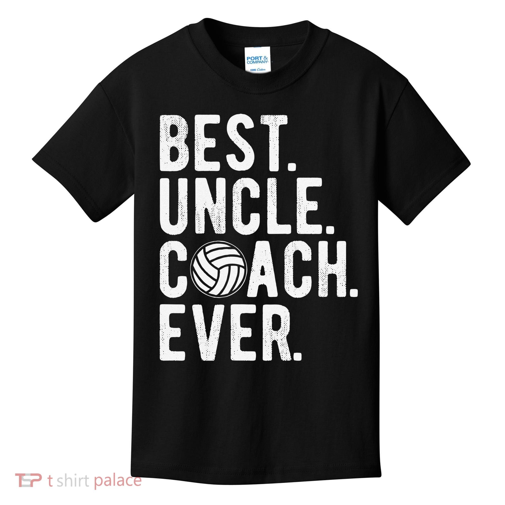Volleyball Best Uncle Coach Ever Dad Daddy Father's Day Kids T-Shirt