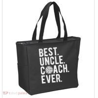 Volleyball Best Uncle Coach Ever Dad Daddy Father's Day Tote Bag thumb 2