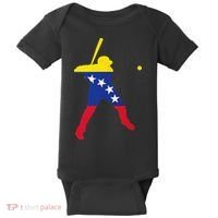 Venezuela Baseball Baby Bodysuit thumb 0