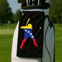 Venezuela Baseball Golf Towel thumb 2
