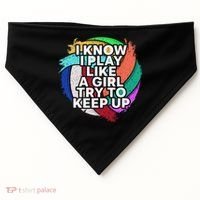 Volleyball Beach Volleyball Player Gift USA-Made Doggie Bandana thumb 0