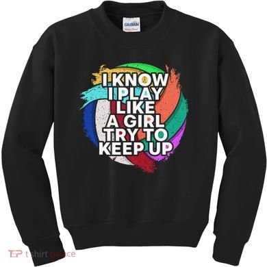 Volleyball Beach Volleyball Player Gift Kids Sweatshirt