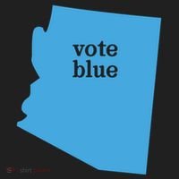 Vote Blue Voting Democratic Arizona Cute Gift Hat thumb 2