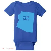 Vote Blue Voting Democratic Arizona Cute Gift Baby Bodysuit thumb 0