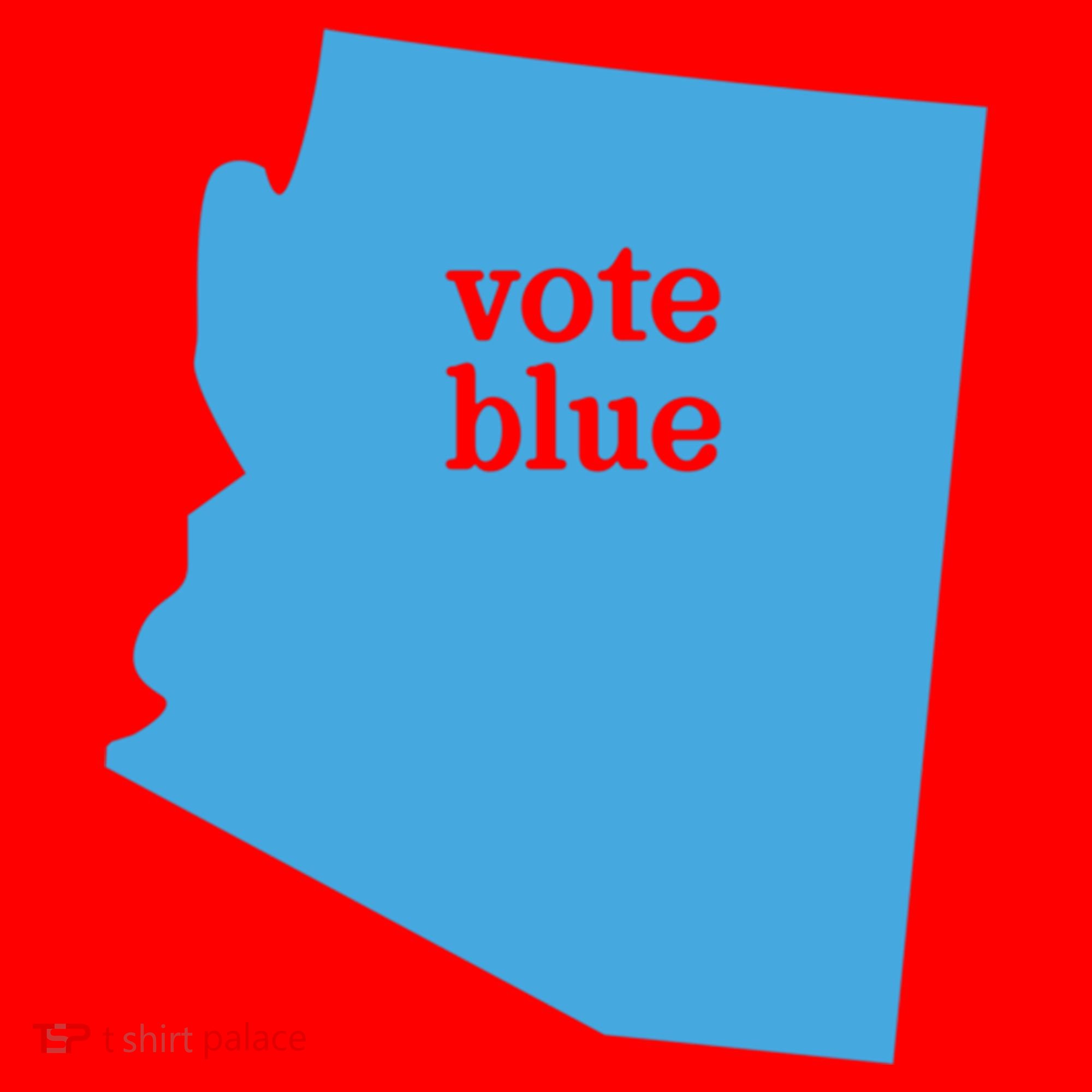 Vote Blue Voting Democratic Arizona Cute Gift Santa Hat