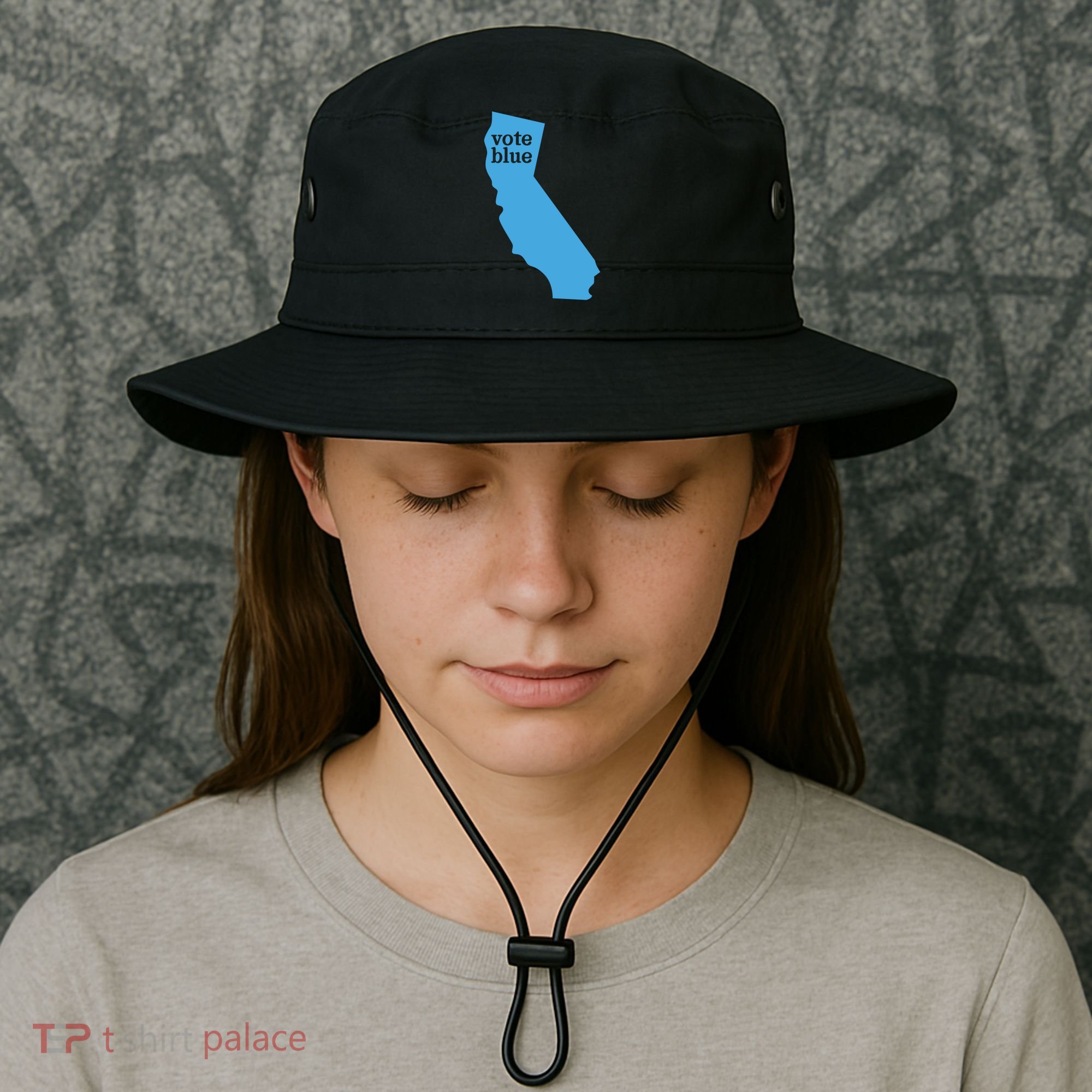 Vote Blue Voting Democratic California Cute Gift Bucket Hat