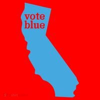 Vote Blue Voting Democratic California Cute Gift Santa Hat thumb 1