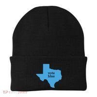 Vote Blue Voting Democratic Texas Gift Beanie thumb 0