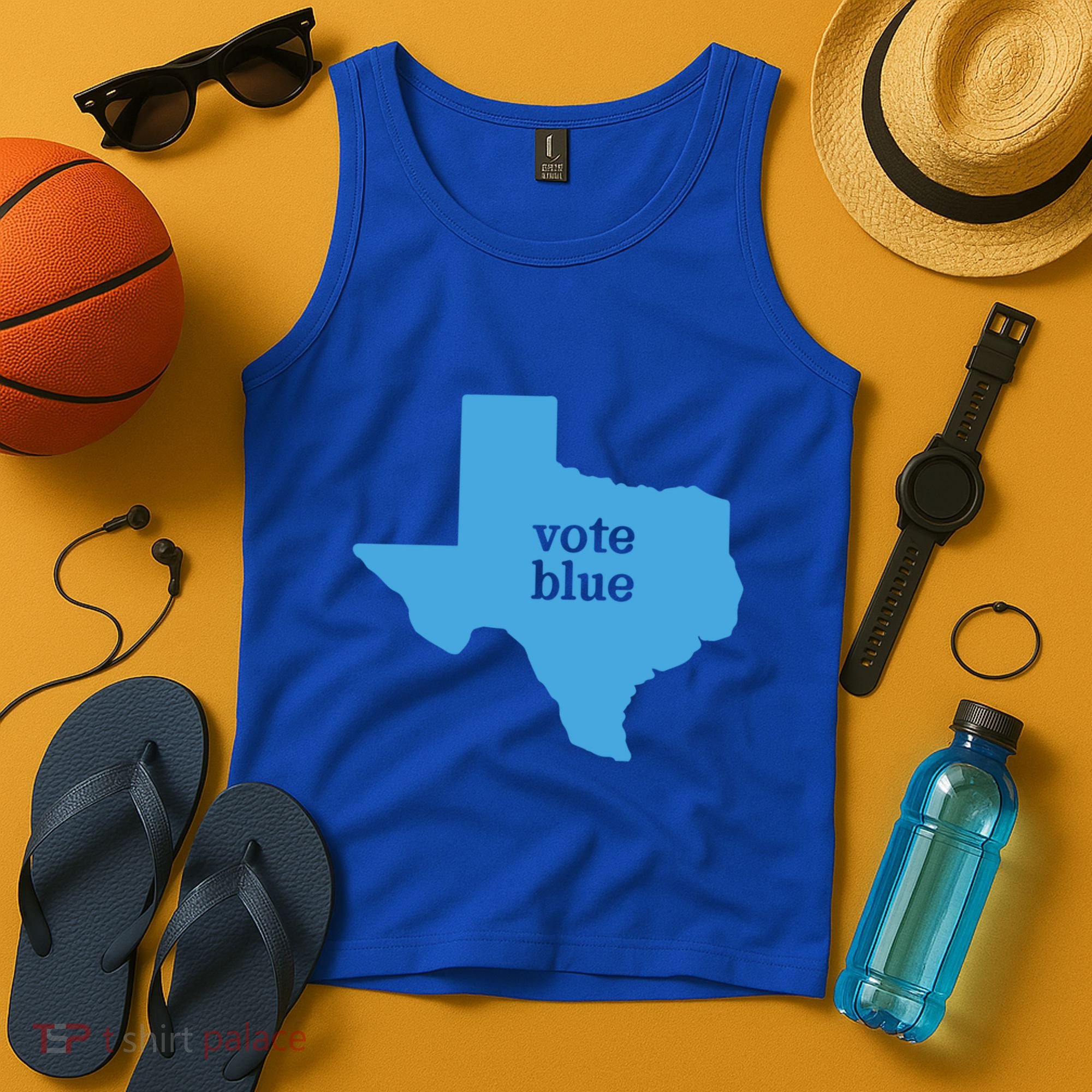 Vote Blue Voting Democratic Texas Gift Tank Top