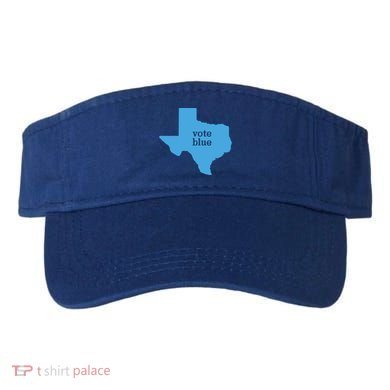 Vote Blue Voting Democratic Texas Gift Visor