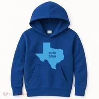 Vote Blue Voting Democratic Texas Gift Kids Hoodie thumb 0