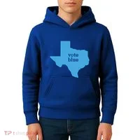 Vote Blue Voting Democratic Texas Gift Kids Hoodie thumb 4