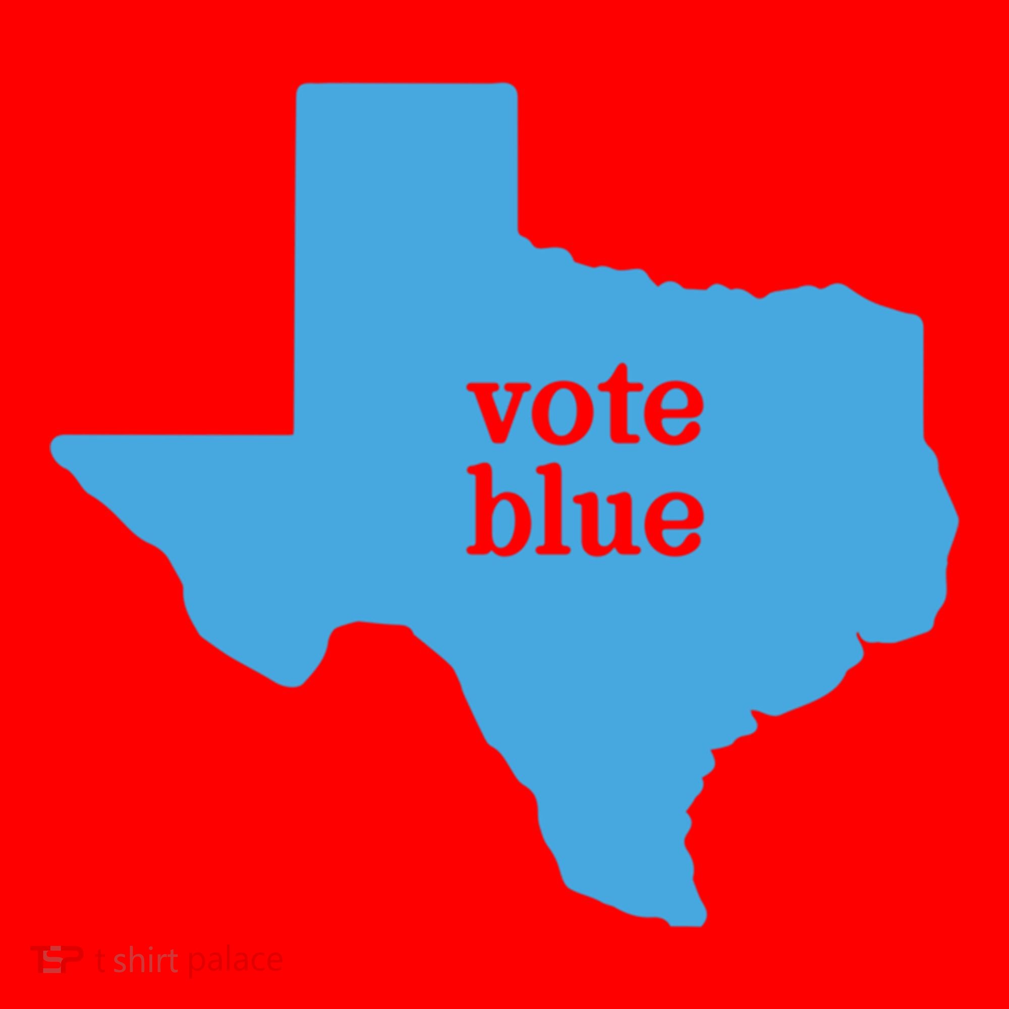 Vote Blue Voting Democratic Texas Gift Santa Hat
