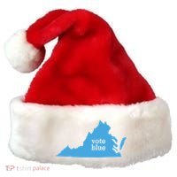 Vote Blue Voting Democratic Virginia Meaningful Gift Santa Hat thumb 0