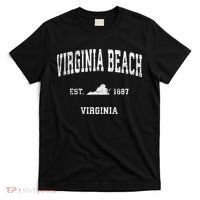 Virginia Beach Virginia Va Vintage Sports T-Shirt thumb 0