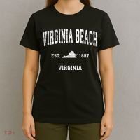 Virginia Beach Virginia Va Vintage Sports T-Shirt thumb 4
