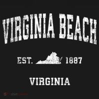 Virginia Beach Virginia Va Vintage Sports T-Shirt thumb 7