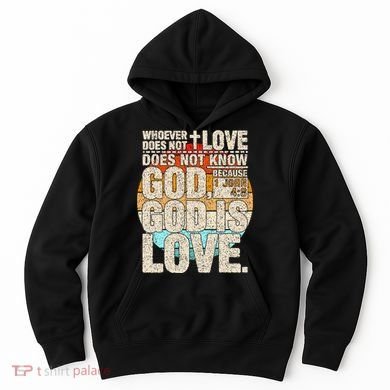 Vintage Bible Verse 1 John 4 8 God Is Love Hoodie