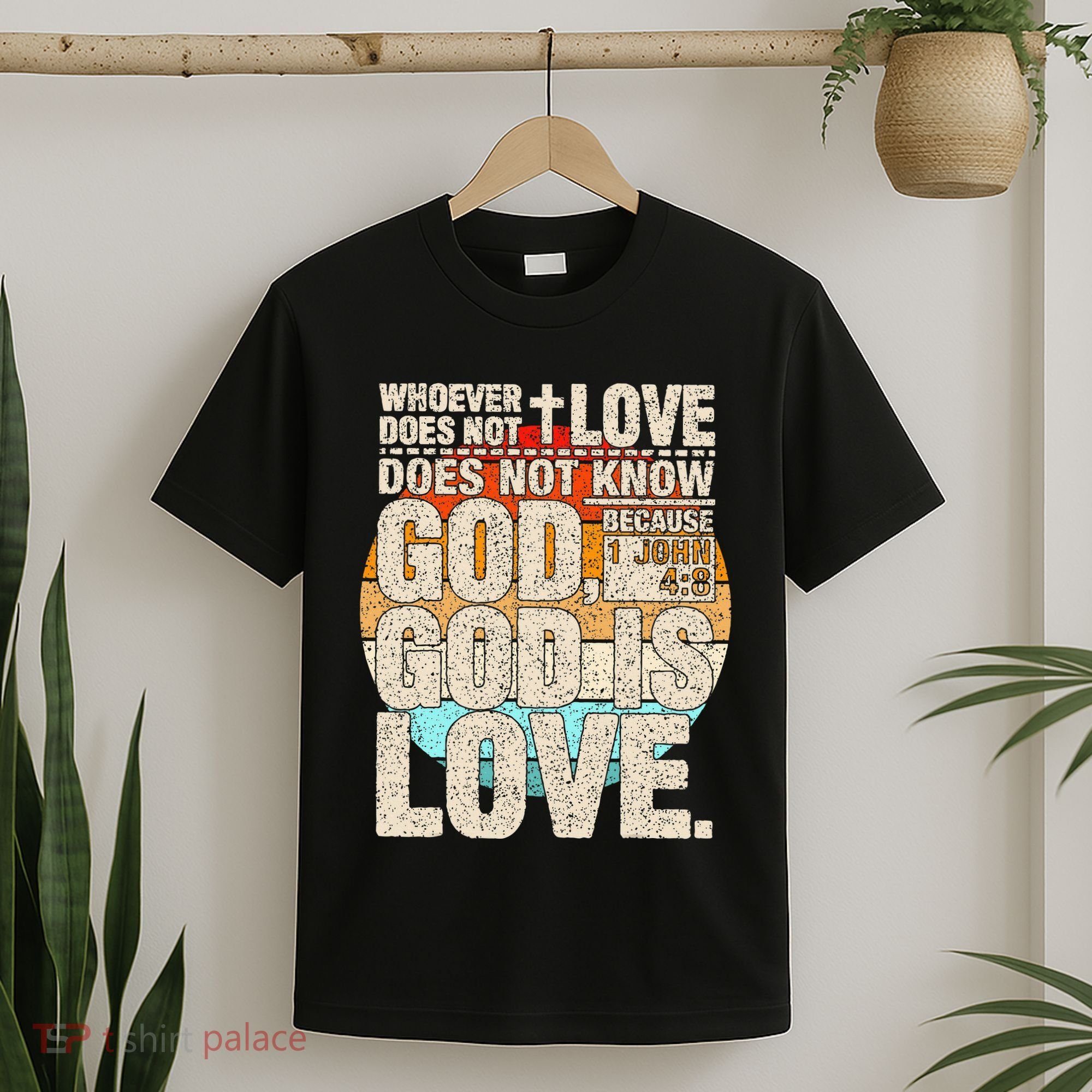 Vintage Bible Verse 1 John 4 8 God Is Love T-Shirt